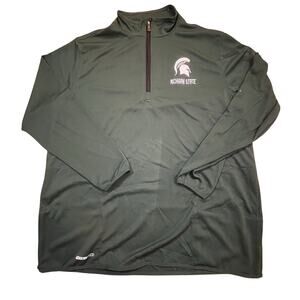 Michigan State Spartans Men’s L 1/4 Zip Pullover Green Therma Tech NCAA‎
